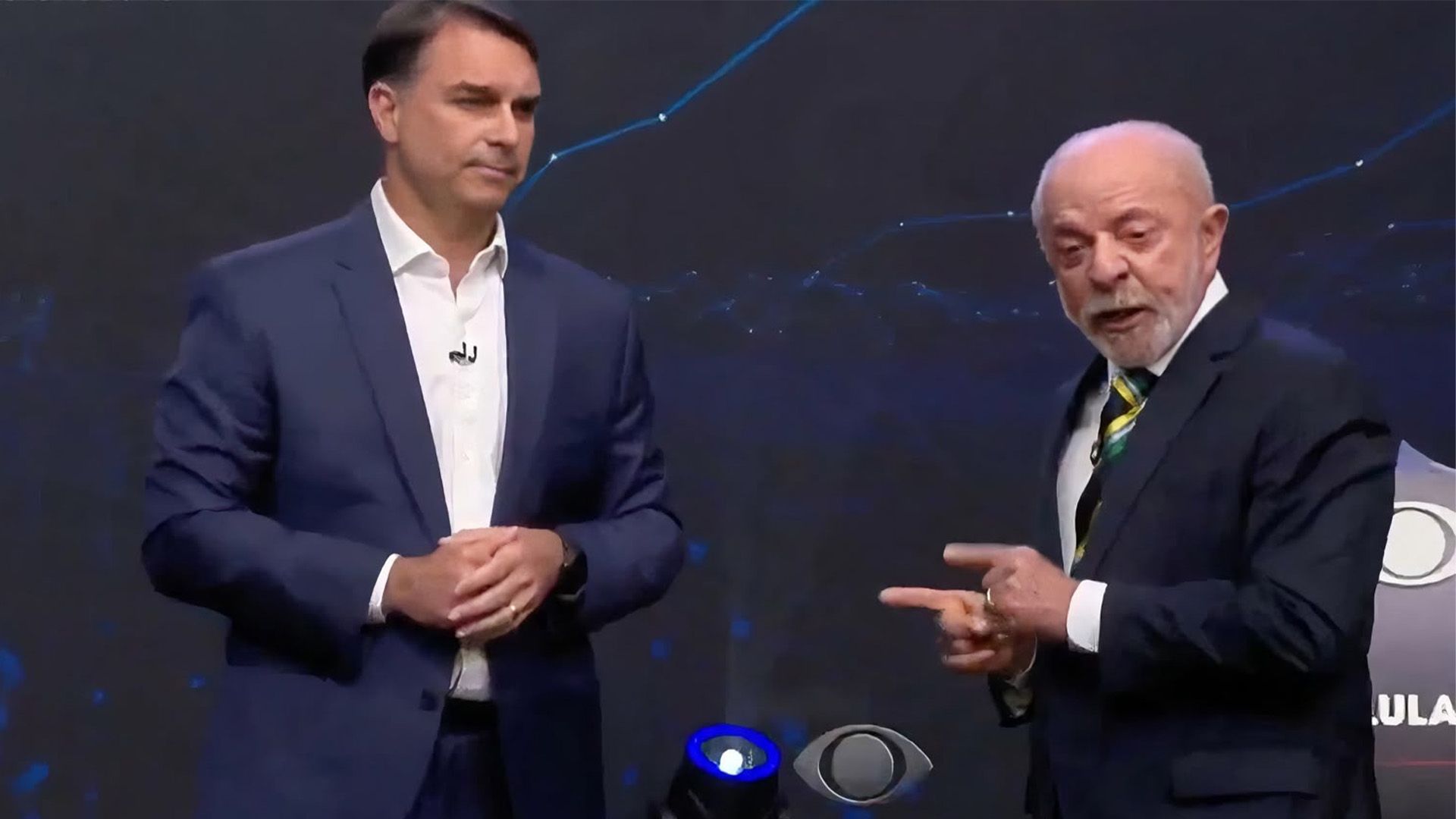 Senador Flávio Bolsonaro e Presidente da República, Luiz Inácio Lula da Silva
