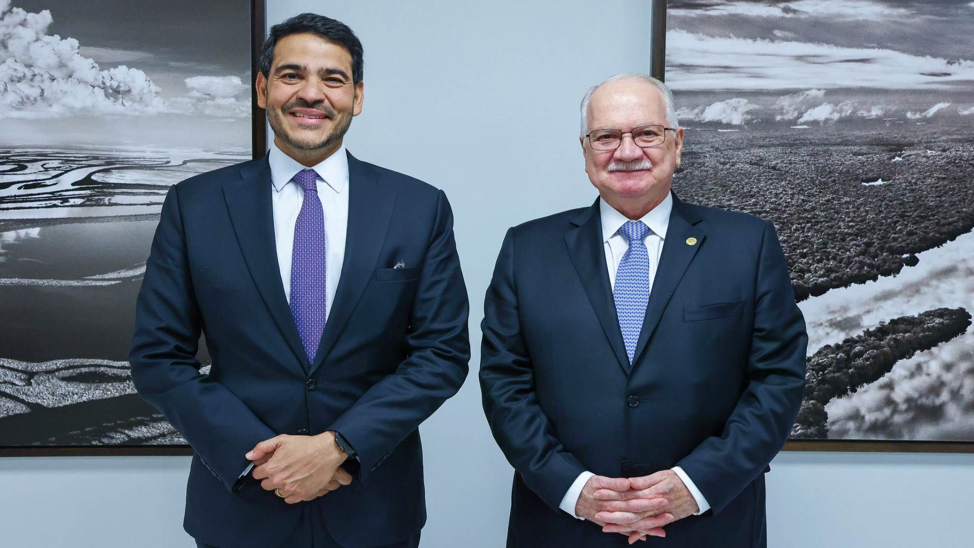 Jorge Mesias (AGU) e Edson Fachin (STF)