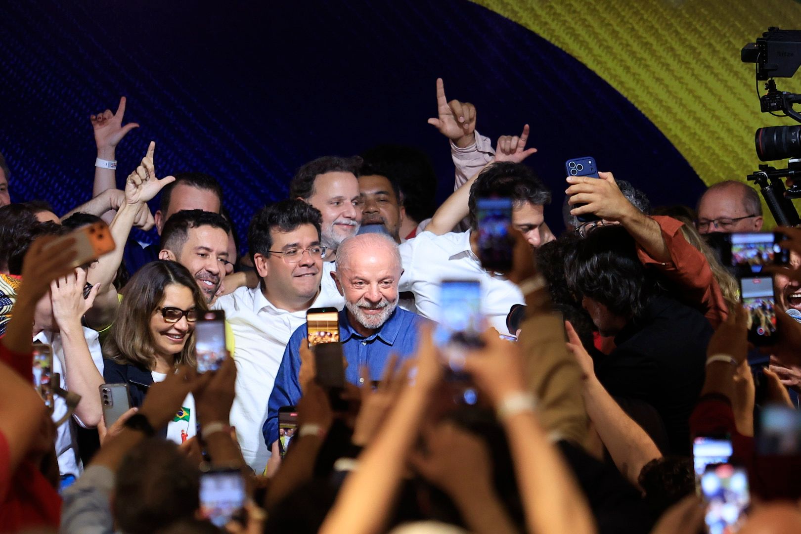 São Paulo (SP), 25/10/2026 - Presidente Luiz Inácio Lula da Silva discursa após vitória nas eleições 2026, no hotel Intercontinental. Foto: Paulo Pinto/Agencia Brasil