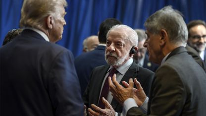 Presidente Donald Trump em reunião com Presidente do Brasil Luiz Inacio da Silva