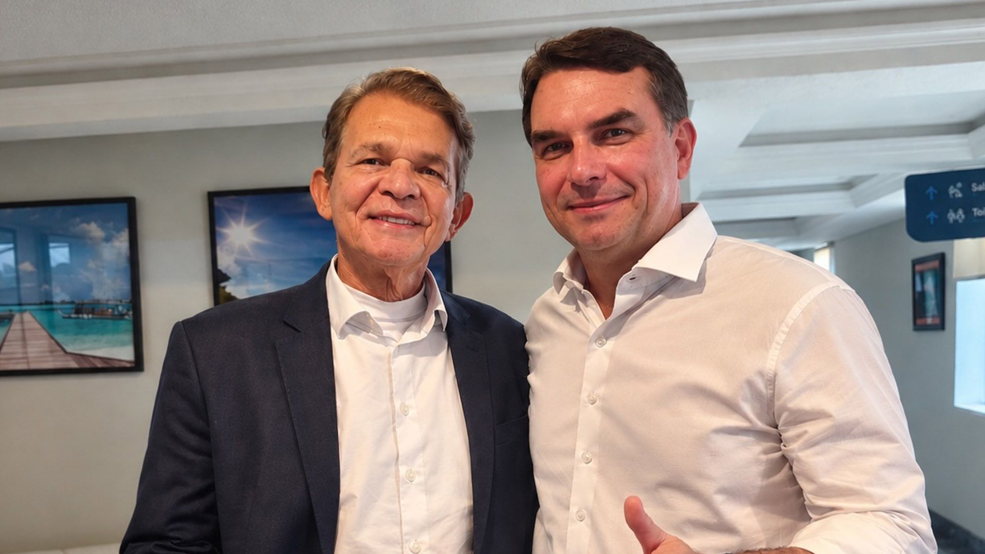 General Silva e Luna, Flávio Bolsonaro